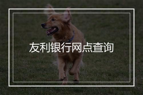 友利银行网点查询
