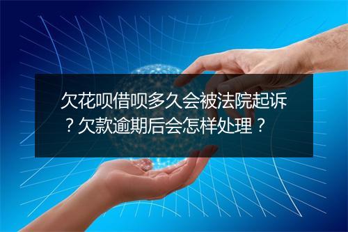 欠花呗借呗多久会被法院起诉？欠款逾期后会怎样处理？