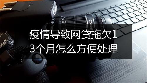 疫情导致网贷拖欠13个月怎么方便处理