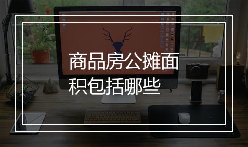 商品房公摊面积包括哪些