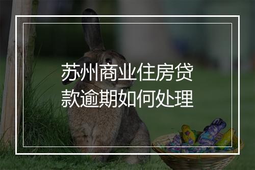 苏州商业住房贷款逾期如何处理