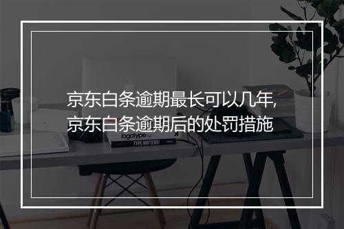 京东白条逾期最长可以几年,京东白条逾期后的处罚措施