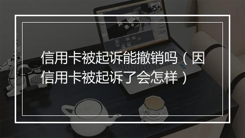 信用卡被起诉能撤销吗（因信用卡被起诉了会怎样）