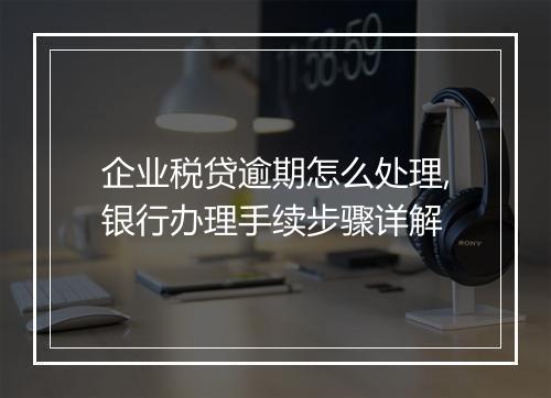 企业税贷逾期怎么处理,银行办理手续步骤详解