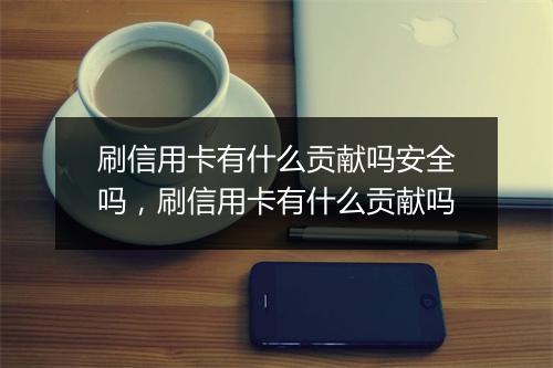 刷信用卡有什么贡献吗安全吗，刷信用卡有什么贡献吗