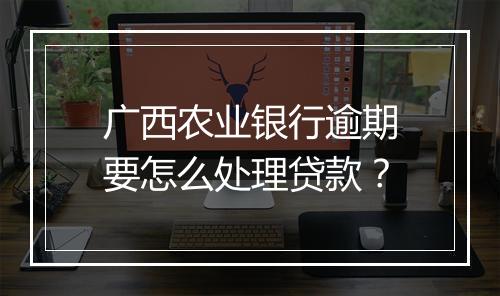 广西农业银行逾期要怎么处理贷款？