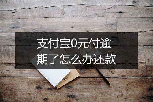 支付宝0元付逾期了怎么办还款