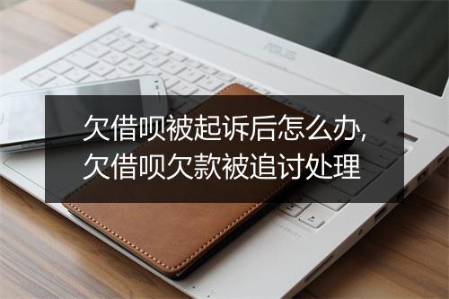 欠借呗被起诉后怎么办,欠借呗欠款被追讨处理