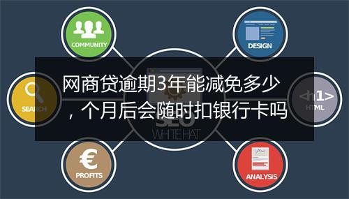 网商贷逾期3年能减免多少，个月后会随时扣银行卡吗