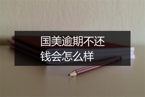 国美逾期不还钱会怎么样