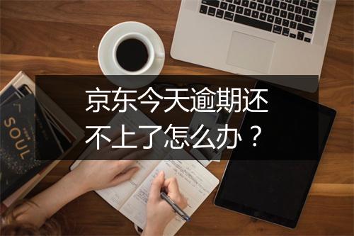 京东今天逾期还不上了怎么办？