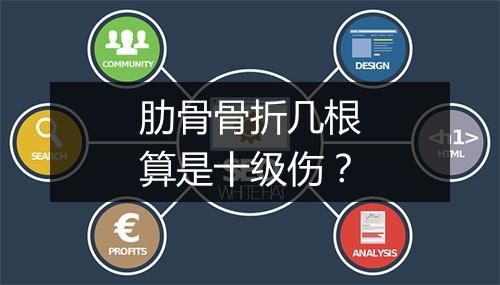 肋骨骨折几根算是十级伤？