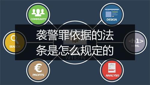 袭警罪依据的法条是怎么规定的