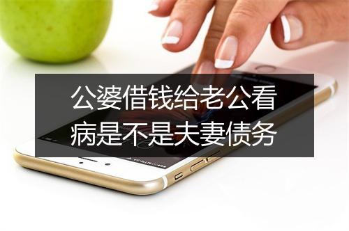 公婆借钱给老公看病是不是夫妻债务
