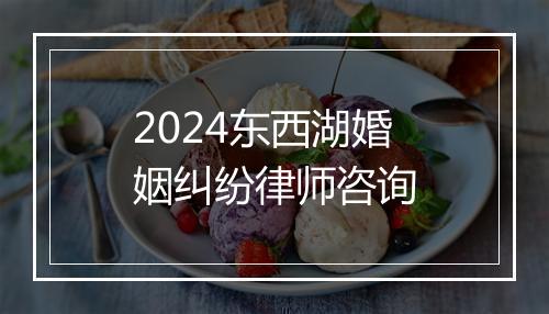 2024东西湖婚姻纠纷律师咨询