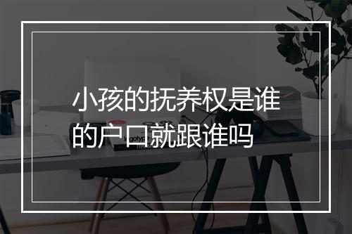 小孩的抚养权是谁的户口就跟谁吗