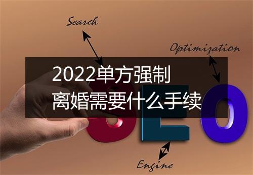 2022单方强制离婚需要什么手续