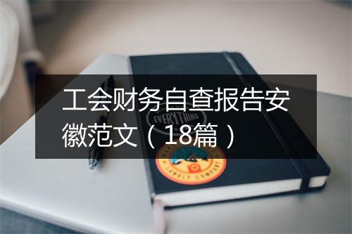 工会财务自查报告安徽范文（18篇）