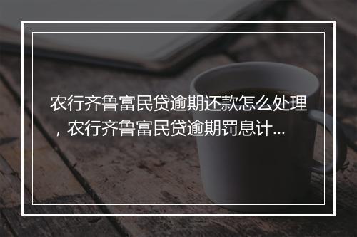 农行齐鲁富民贷逾期还款怎么处理，农行齐鲁富民贷逾期罚息计算