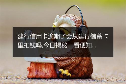 建行信用卡逾期了会从建行储蓄卡里扣钱吗,今日揭秘一看便知！