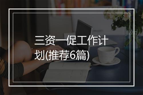 三资一促工作计划(推荐6篇)