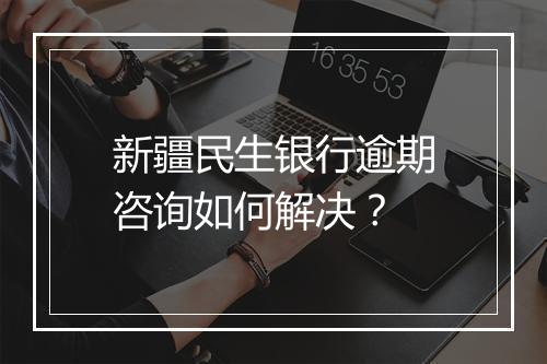 新疆民生银行逾期咨询如何解决？