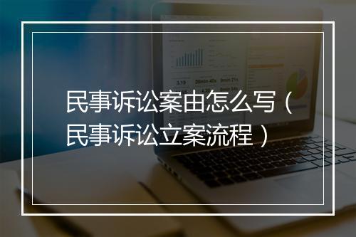 民事诉讼案由怎么写（民事诉讼立案流程）