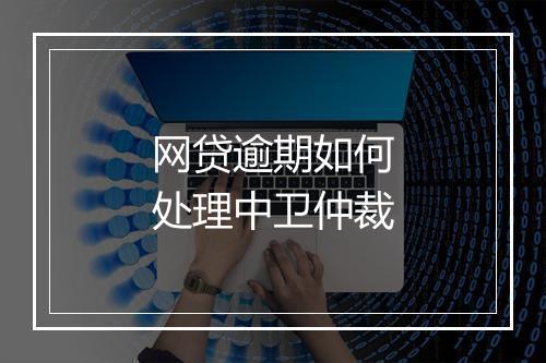 网贷逾期如何处理中卫仲裁