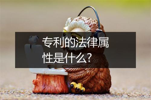 专利的法律属性是什么?