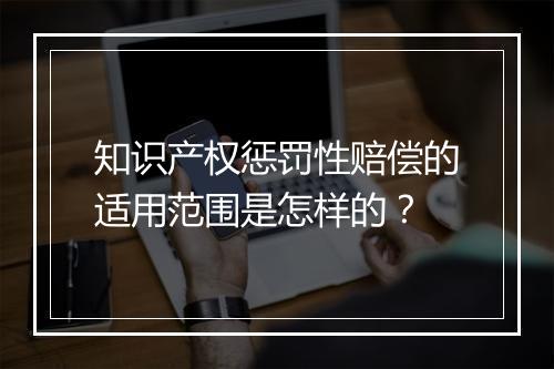 知识产权惩罚性赔偿的适用范围是怎样的？
