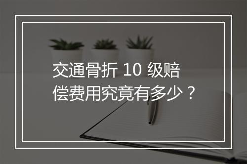 交通骨折 10 级赔偿费用究竟有多少？