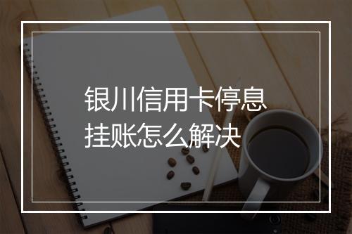 银川信用卡停息挂账怎么解决