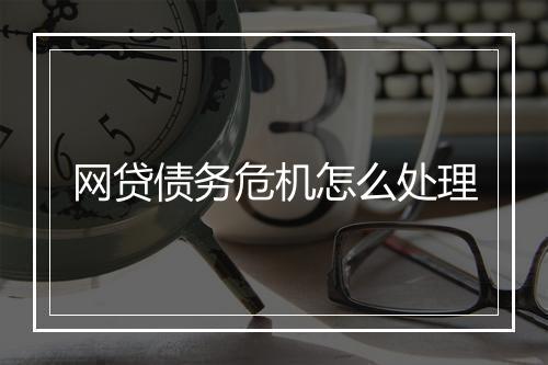 网贷债务危机怎么处理