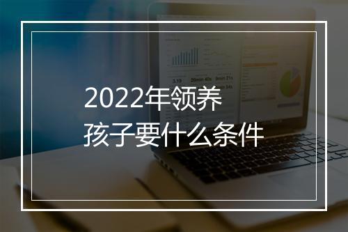 2022年领养孩子要什么条件