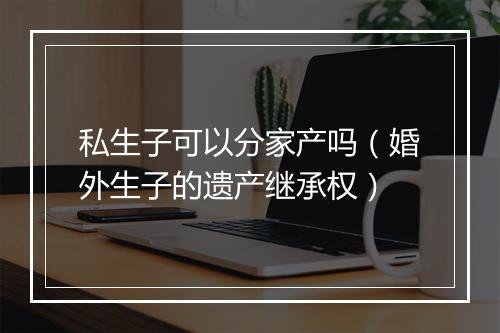 私生子可以分家产吗（婚外生子的遗产继承权）