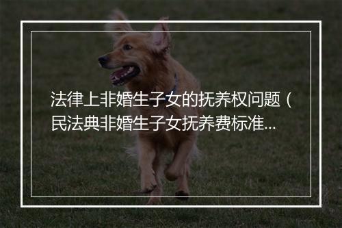 法律上非婚生子女的抚养权问题（民法典非婚生子女抚养费标准）