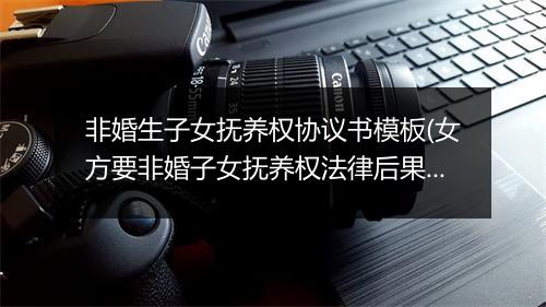 非婚生子女抚养权协议书模板(女方要非婚子女抚养权法律后果)