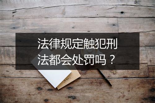 法律规定触犯刑法都会处罚吗？