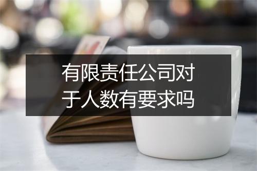有限责任公司对于人数有要求吗