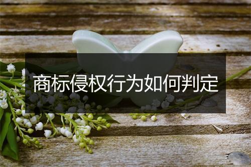 商标侵权行为如何判定
