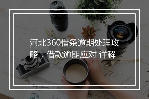 河北360借条逾期处理攻略，借款逾期应对 详解