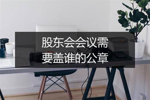 股东会会议需要盖谁的公章