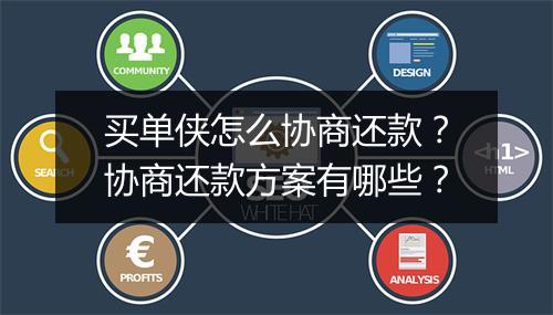 买单侠怎么协商还款？协商还款方案有哪些？