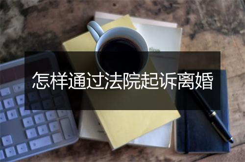 怎样通过法院起诉离婚