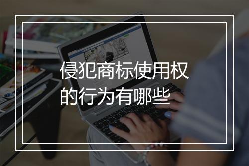 侵犯商标使用权的行为有哪些