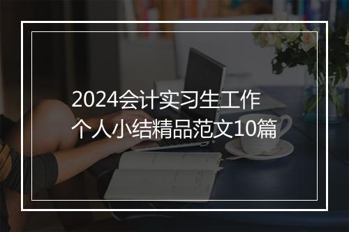 2024会计实习生工作个人小结精品范文10篇