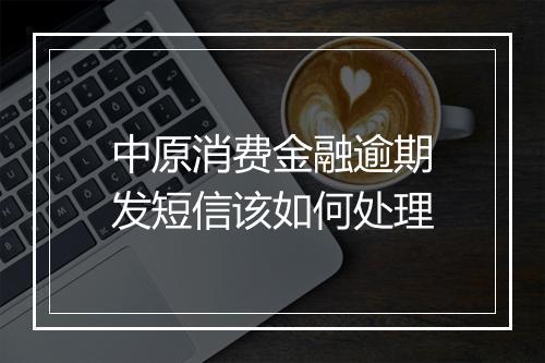 中原消费金融逾期发短信该如何处理