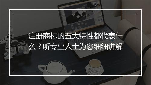 注册商标的五大特性都代表什么？听专业人士为您细细讲解