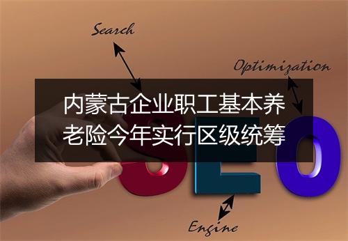 内蒙古企业职工基本养老险今年实行区级统筹