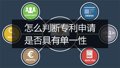 怎么判断专利申请是否具有单一性